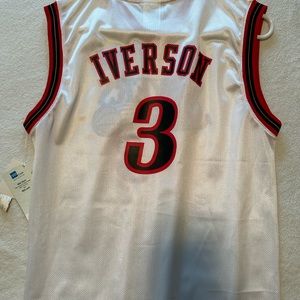 Youth large 76rs Allen Iverson jersey. Vintage from back in the day lol. NWT